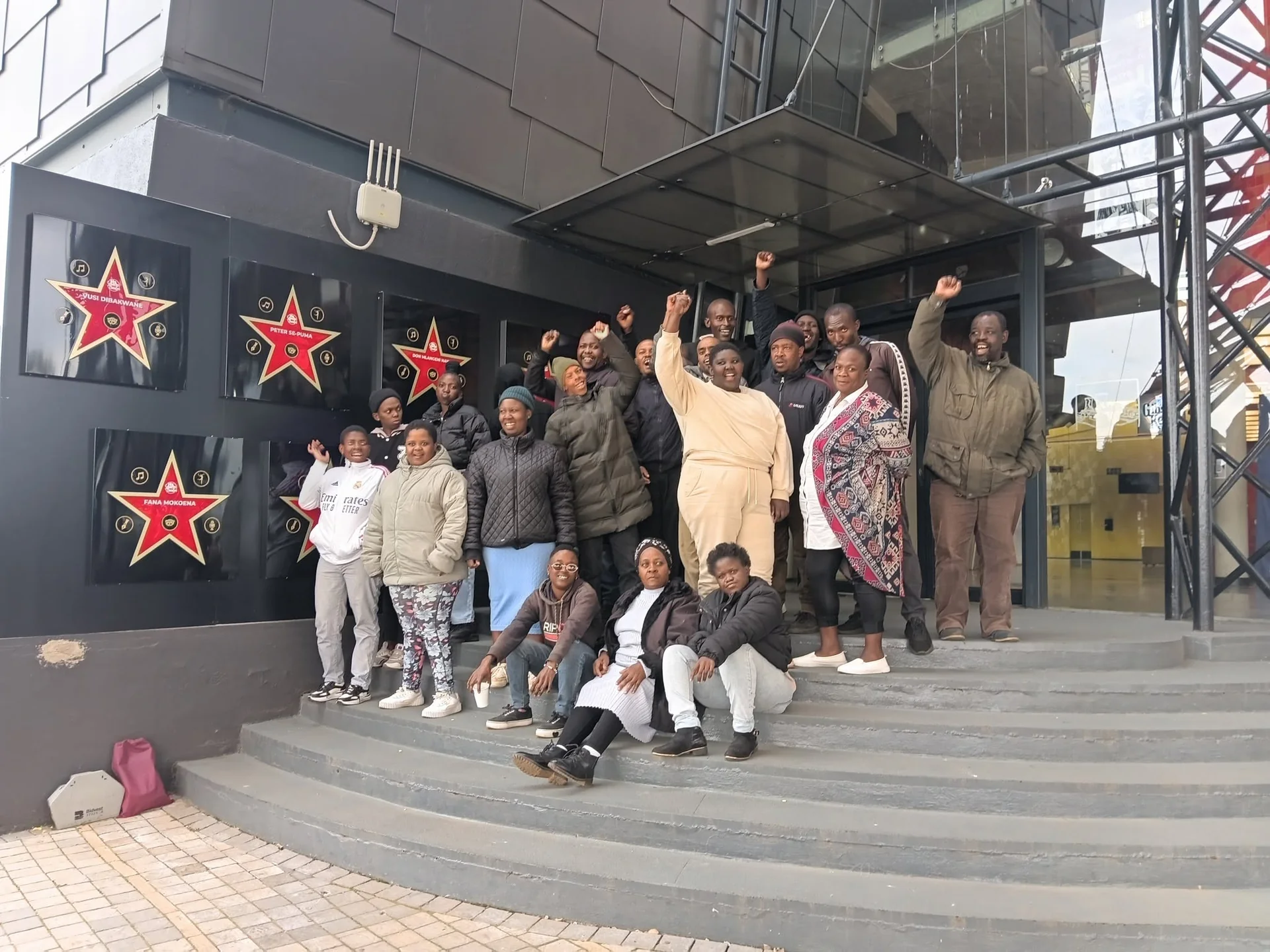 Volunteers helping elderly or disabled people in Soweto